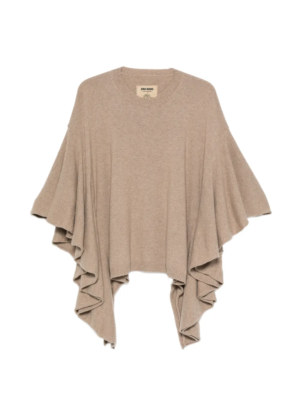 Uma Wang Rouges ruffled-sleeve sweater - Toni neutri