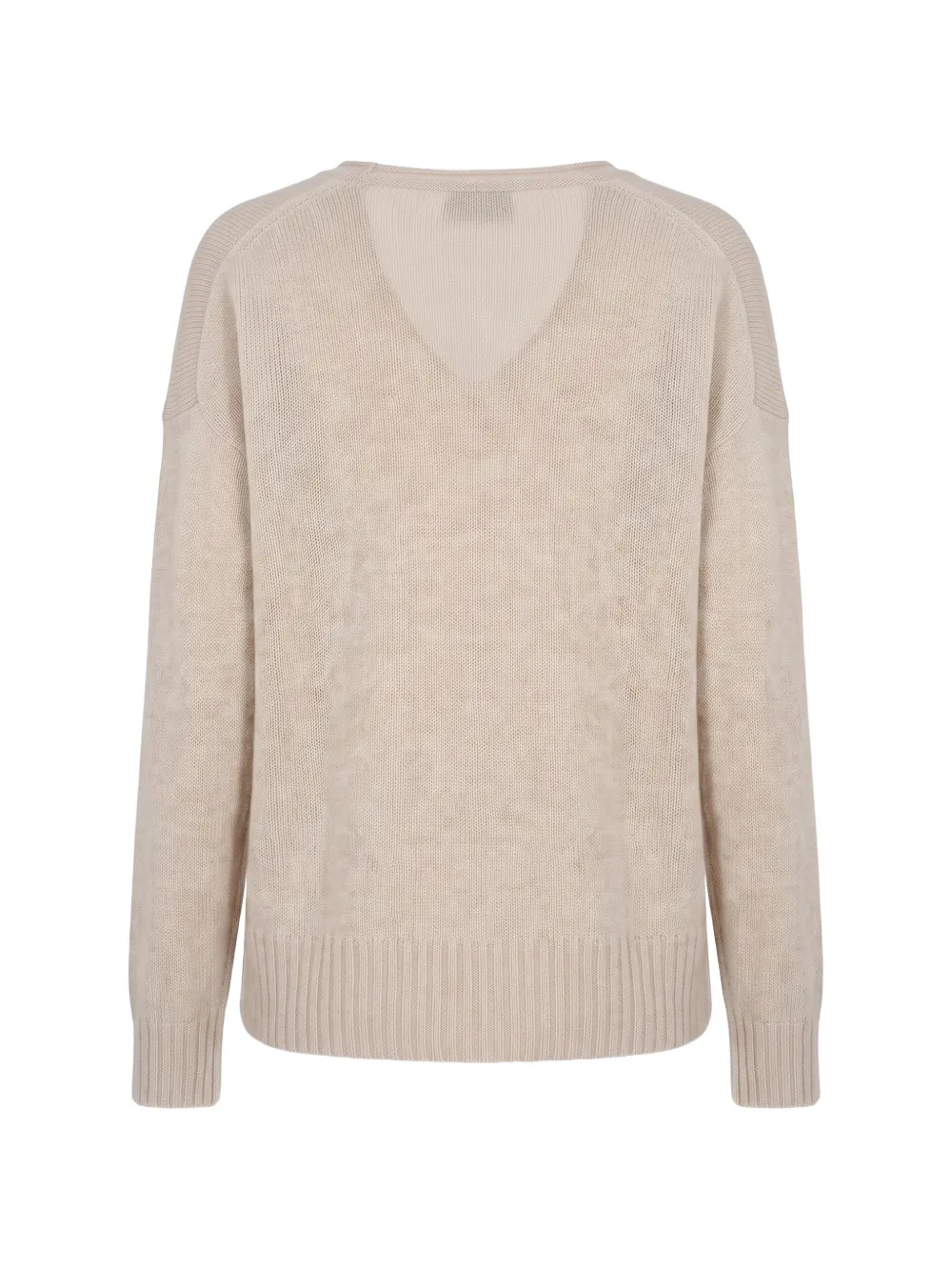 Drumohr V-neck cashmere sweater Beige