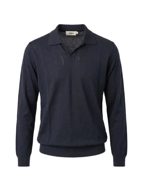 Altea polo-collar long-sleeve sweater
