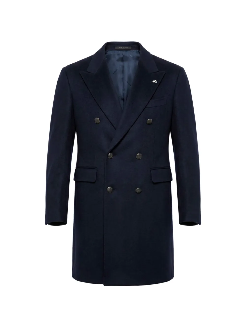 Tagliatore double-breasted cashmere coat - Blau