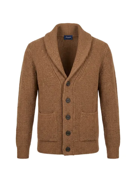 Drumohr shawl-collar ribbed cardigan