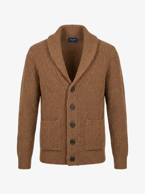Drumohr shawl-collar ribbed cardigan