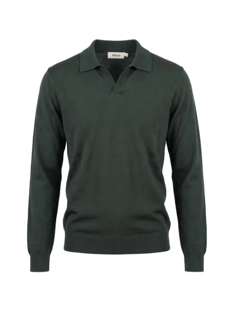 Altea polo-collar long-sleeve sweater
