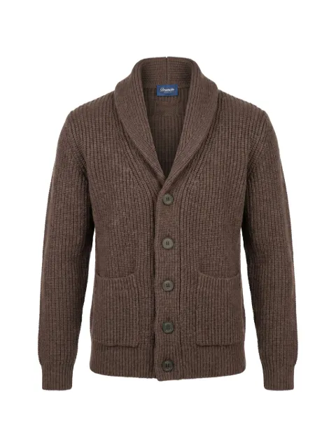 Drumohr shawl-collar ribbed cardigan