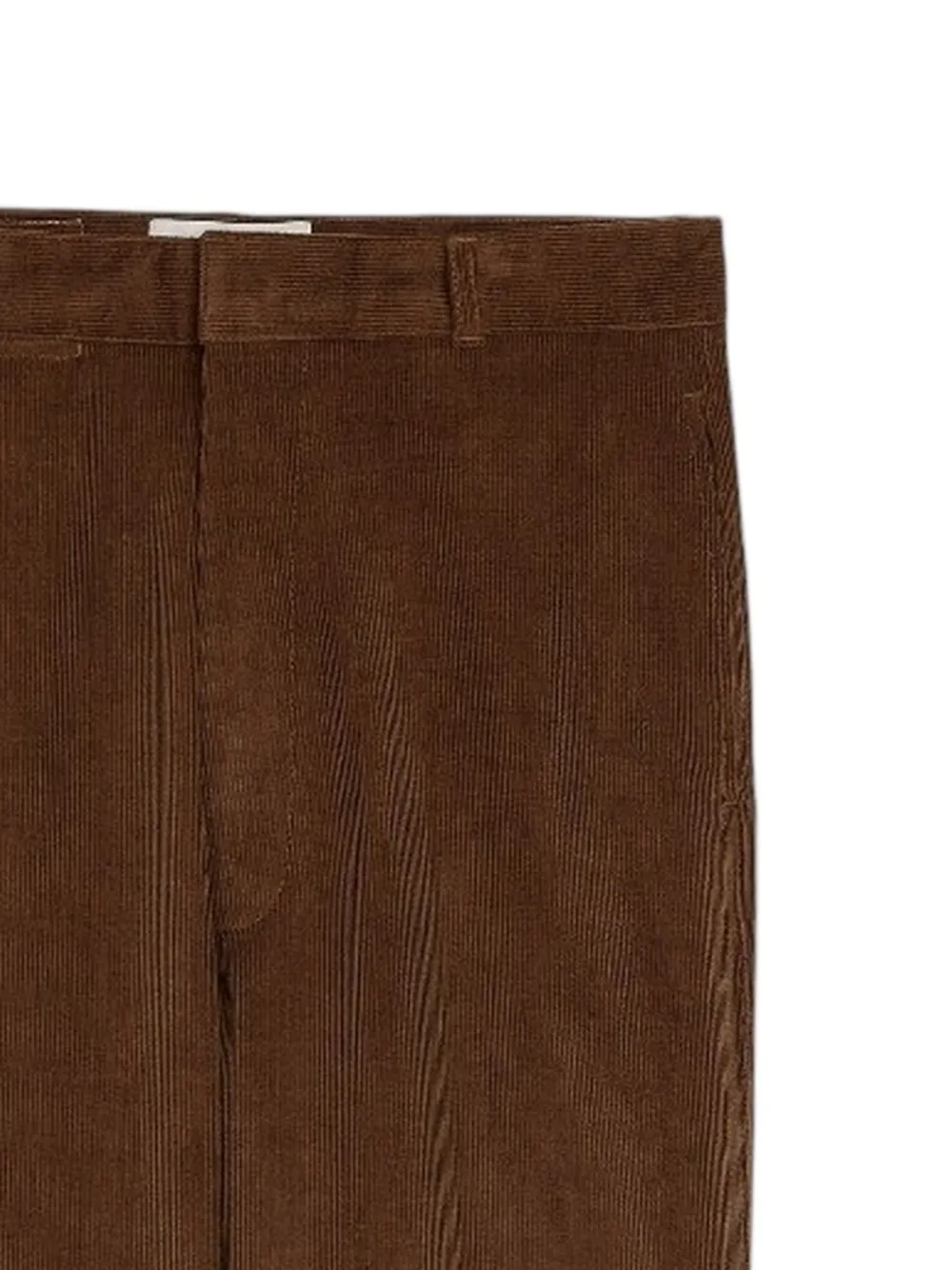 AMI Paris Ribfluwelen broek Bruin