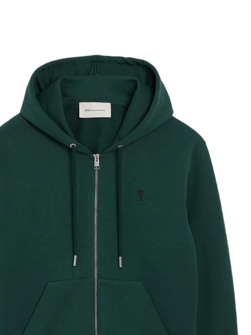 AMI Paris Ami de Coeur zip-up hoodie Groen