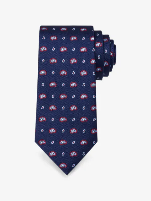 Bona Furtuna corbata de seda con estampado de cachemira