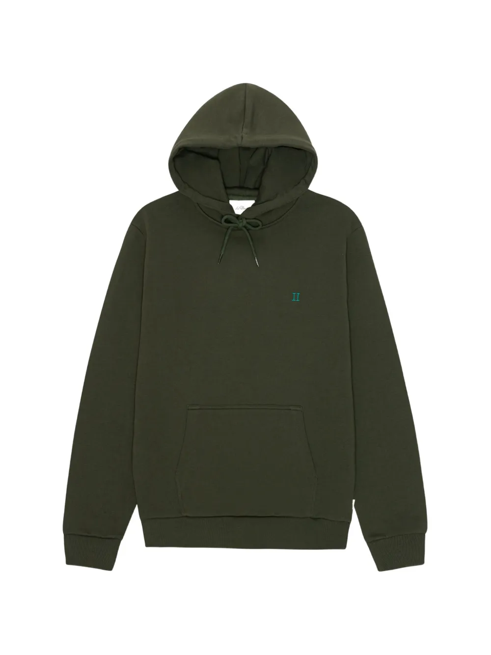 Les Deux logo-embroidered hoodie - Grün