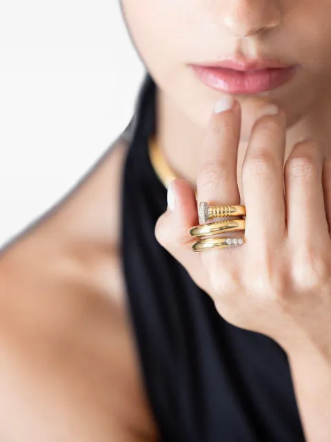 David Webb diamond nail ring
