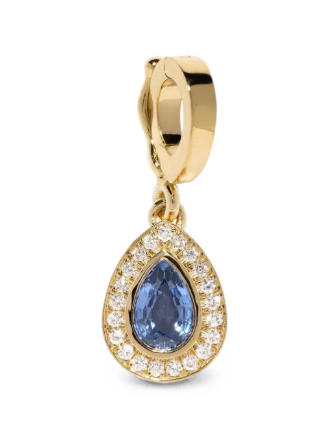 Azlee sapphire and diamond pendant