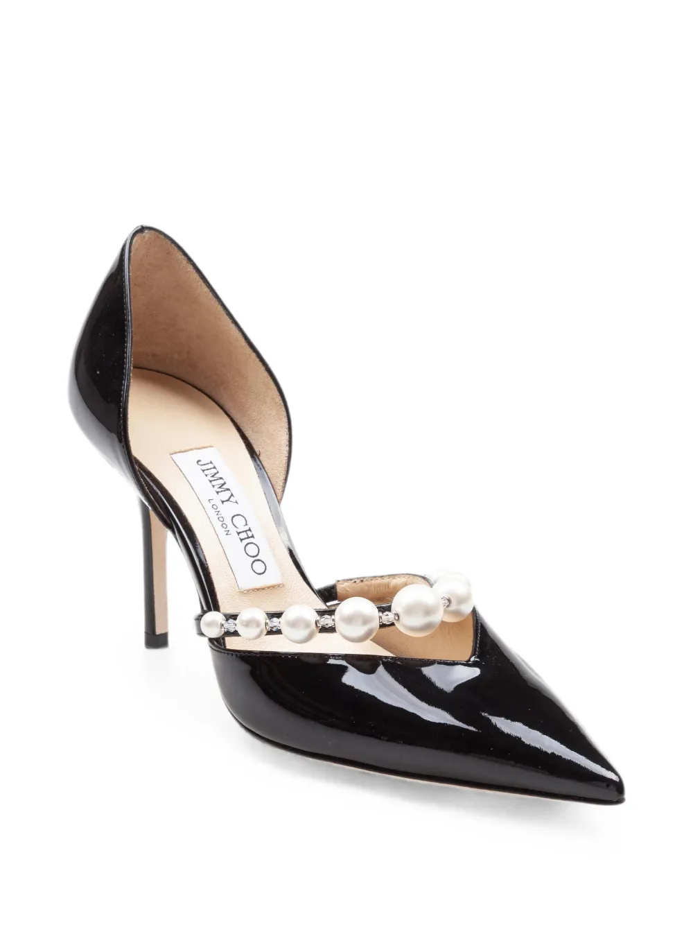 Jimmy Choo Aurelie pumps verfraaid met parels Zwart