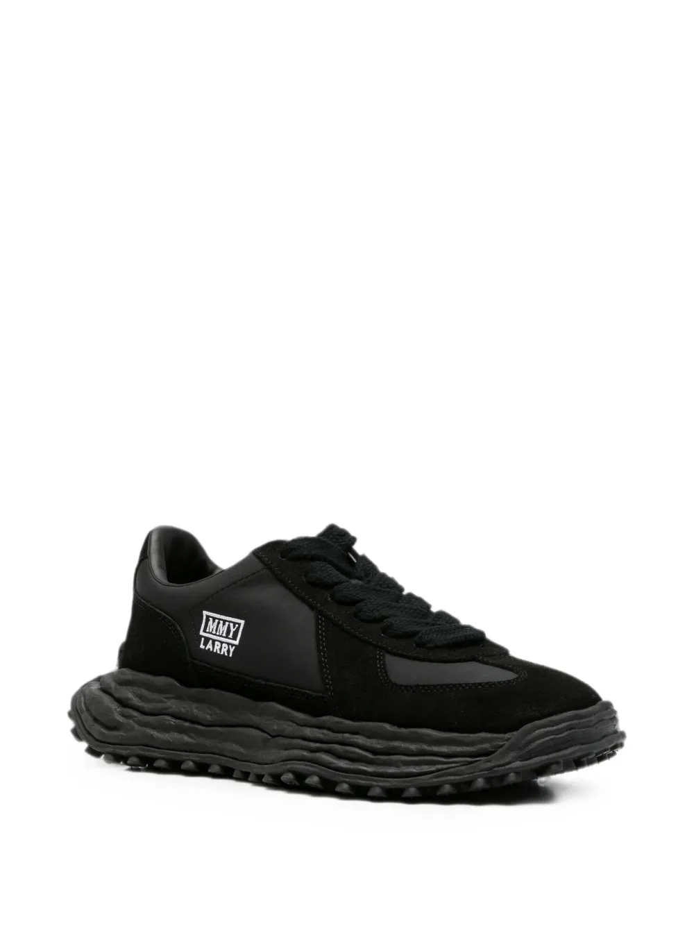 Maison MIHARA YASUHIRO Larry panelled sneakers Zwart