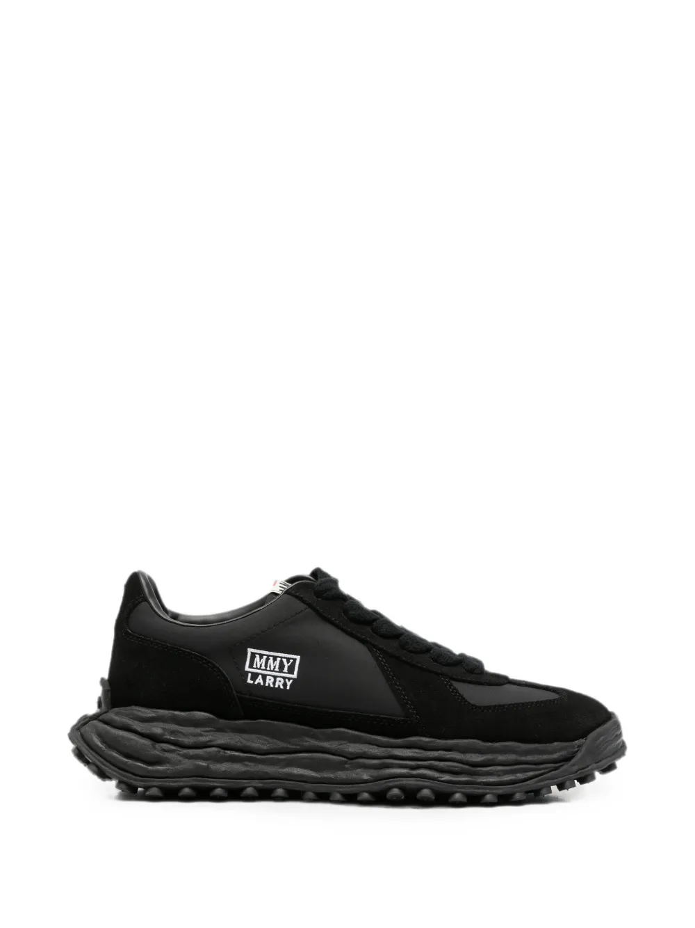 Maison MIHARA YASUHIRO Larry panelled sneakers Zwart