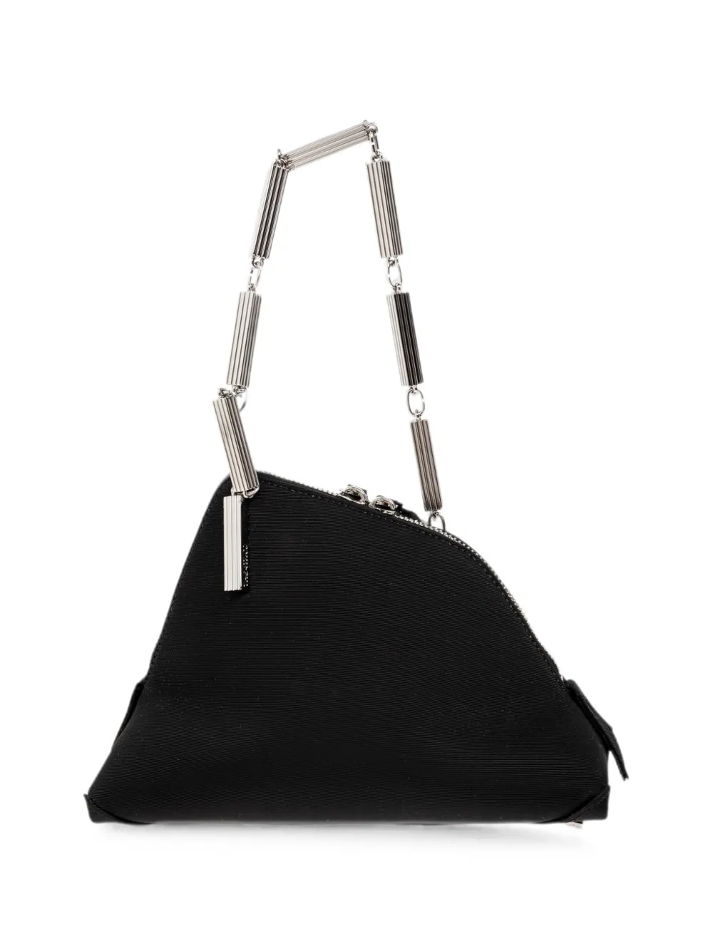 The Attico La Scala clutch met ketting Zwart