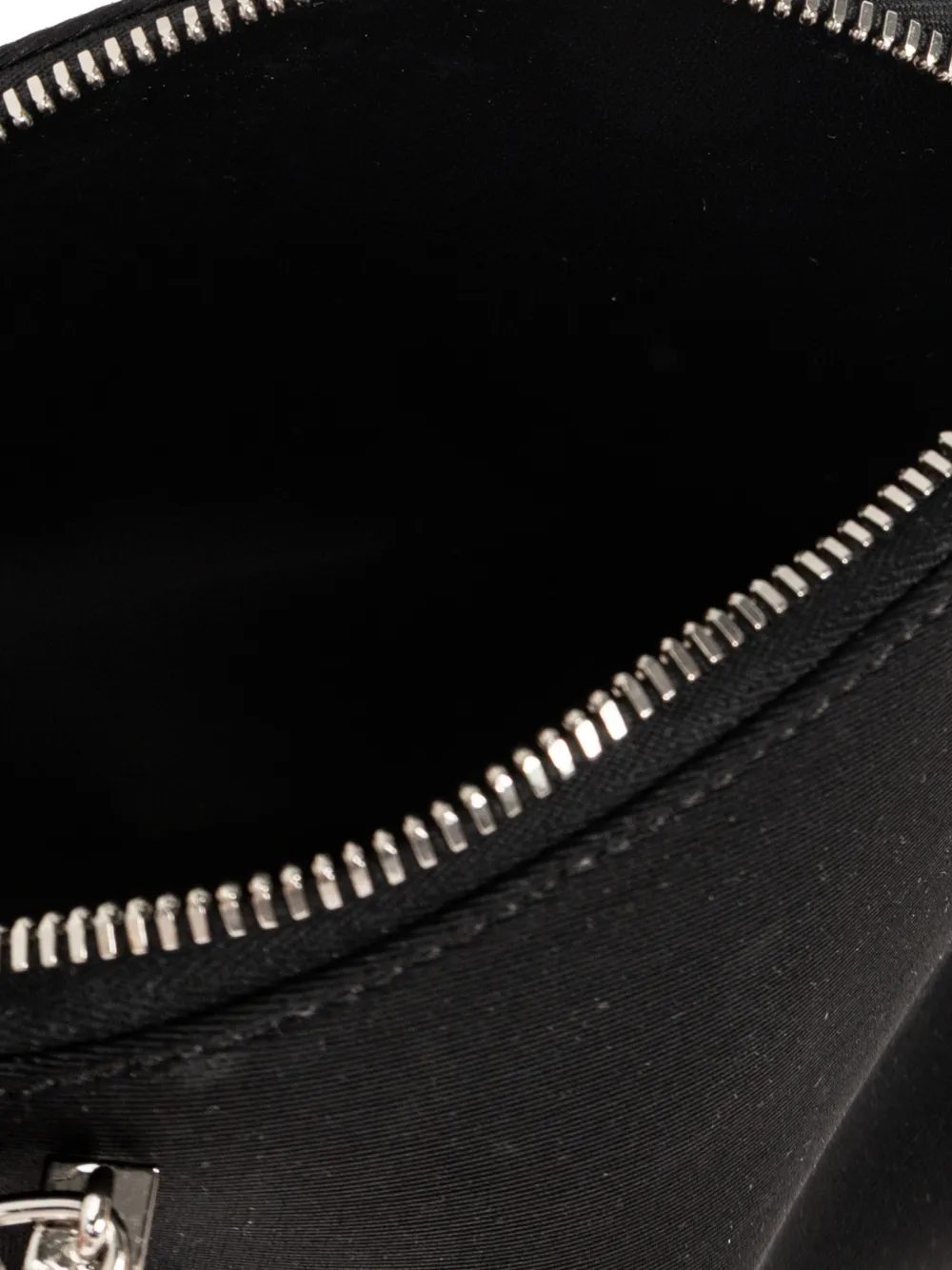 The Attico La Scala clutch met ketting Zwart
