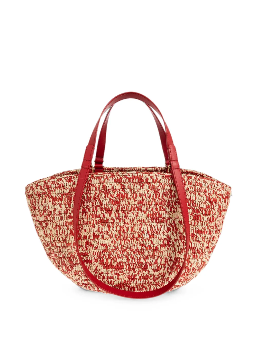 Loewe Eclipse Anagram Raffia Tote Bag In Multi