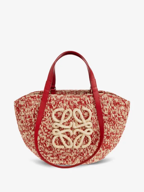 LOEWE Eclipse Anagram raffia tote bag