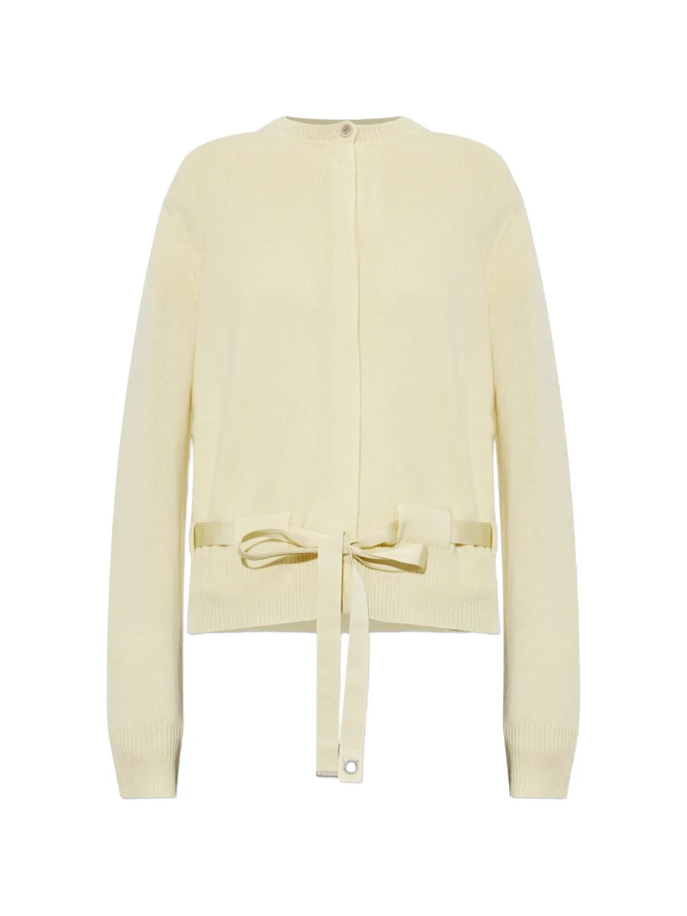 Ferragamo belted cashmere cardigan - Gelb