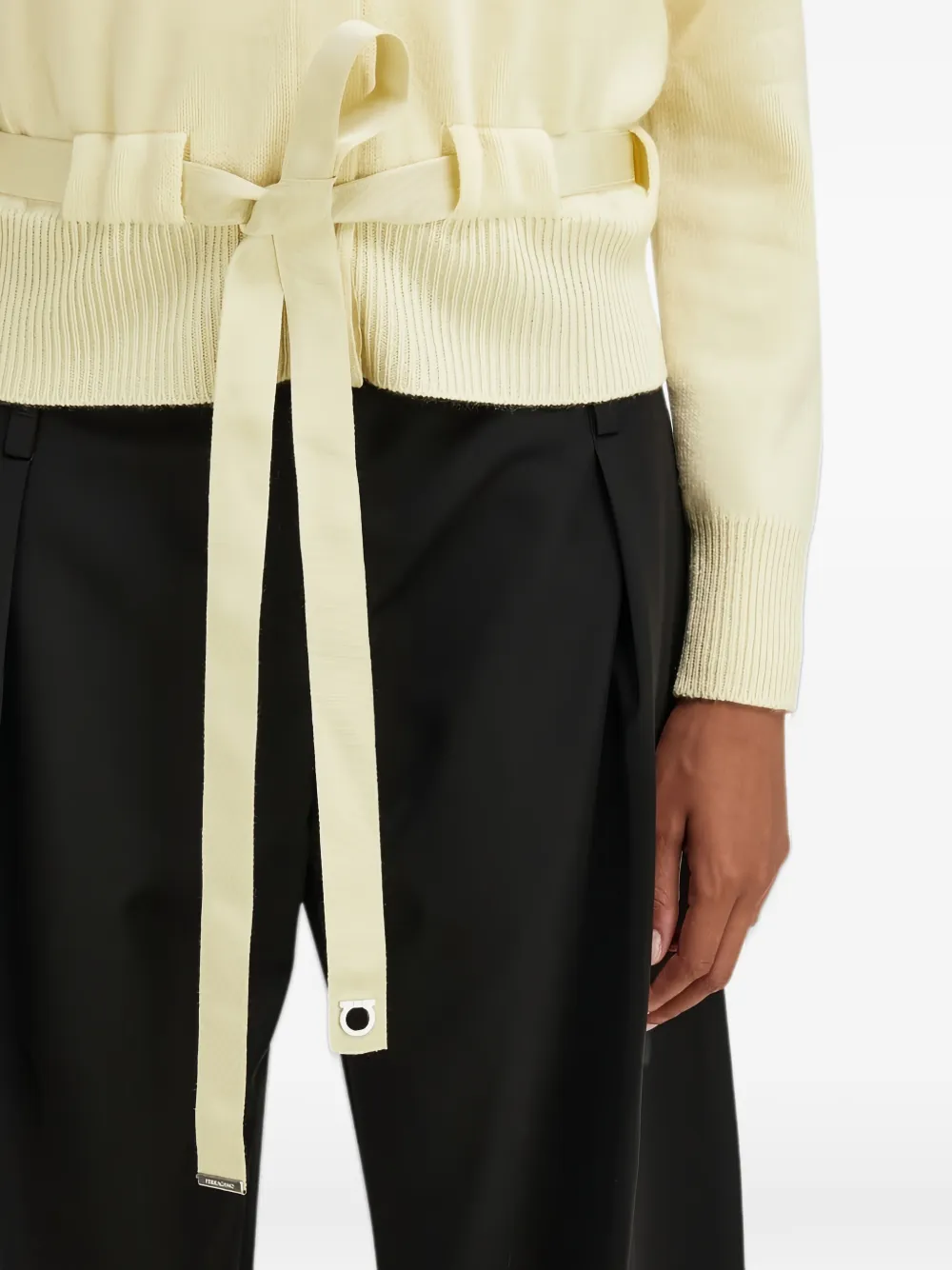 Ferragamo Kasjmier vest Geel
