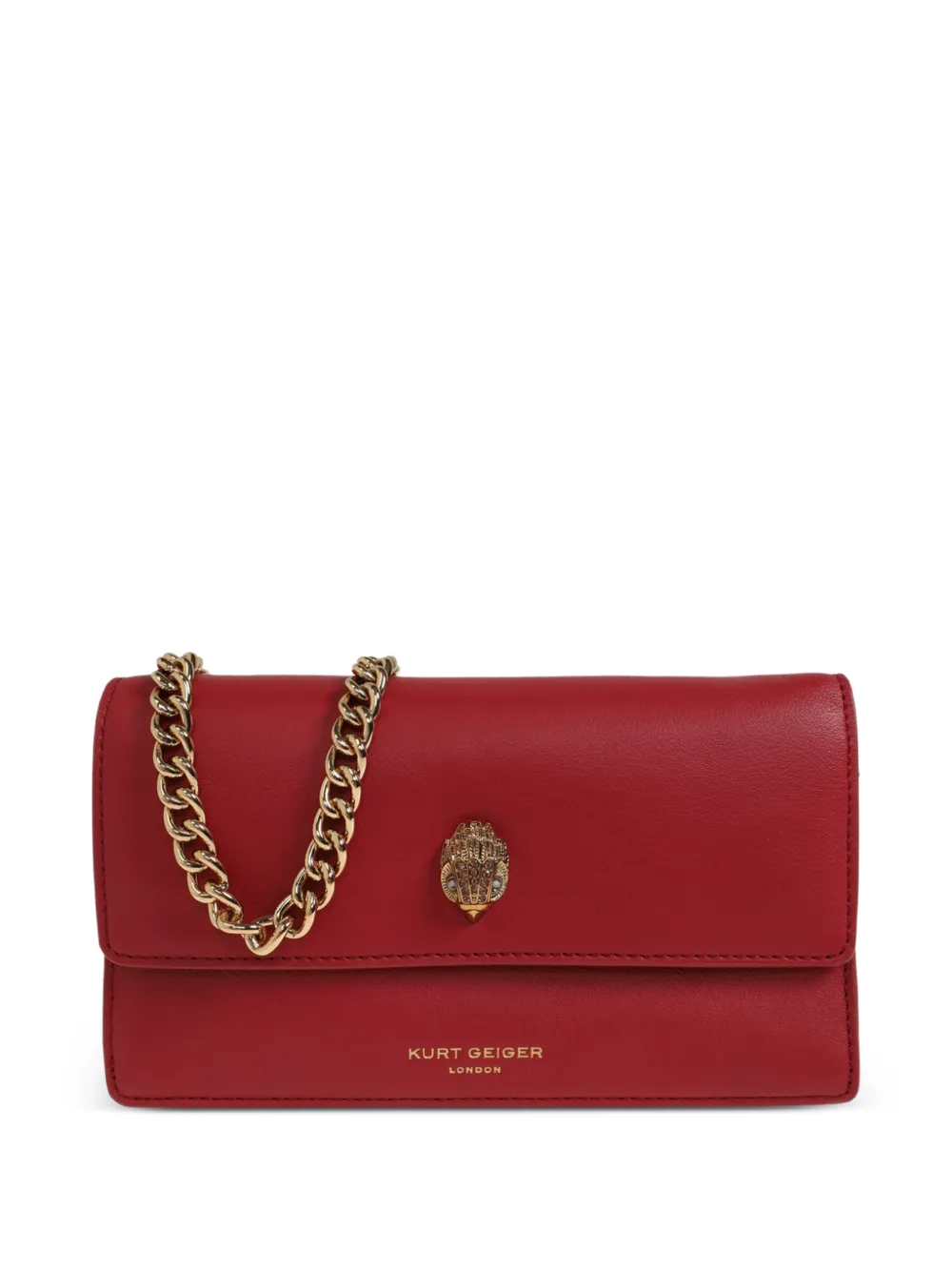 Kurt Geiger London Sloane eagle-plaque leather cross body bag - Rot