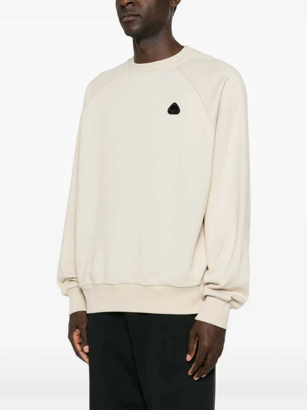 Moose Knuckles Yul sweater met logopatch Beige