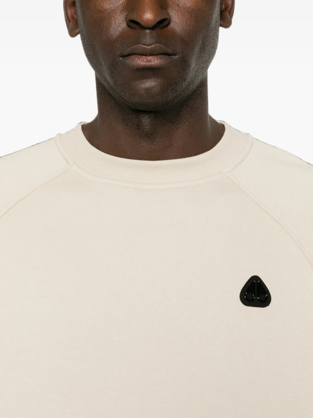 Moose Knuckles Yul sweater met logopatch Beige