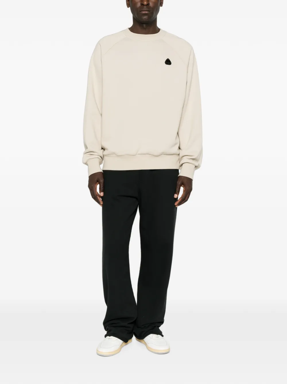 Moose Knuckles Yul sweater met logopatch Beige