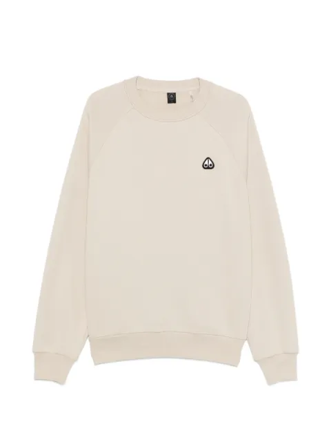 Moose Knuckles Yul logo-patch raglan-sleeve sweatshirt