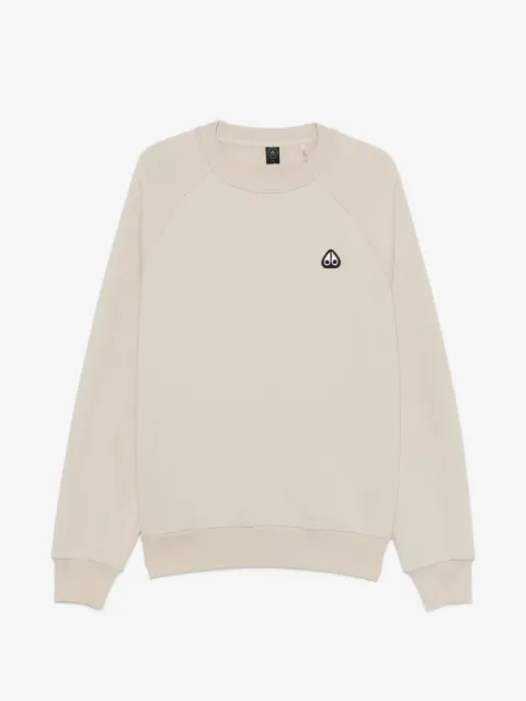 Moose Knuckles Yul logo-patch raglan-sleeve sweatshirt