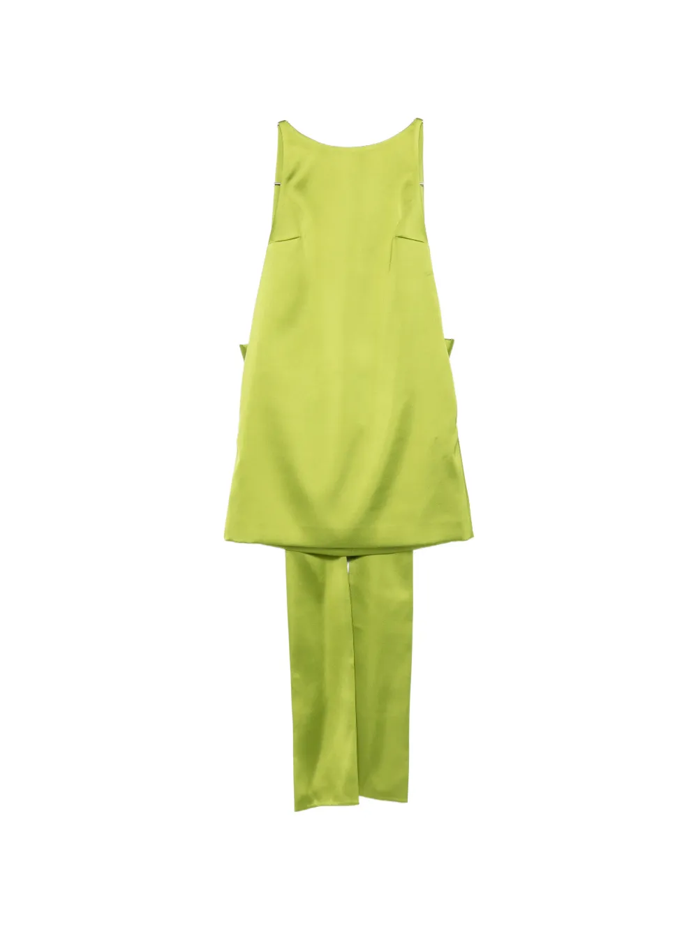 Self-Portrait oversized-bow mini dress - Green