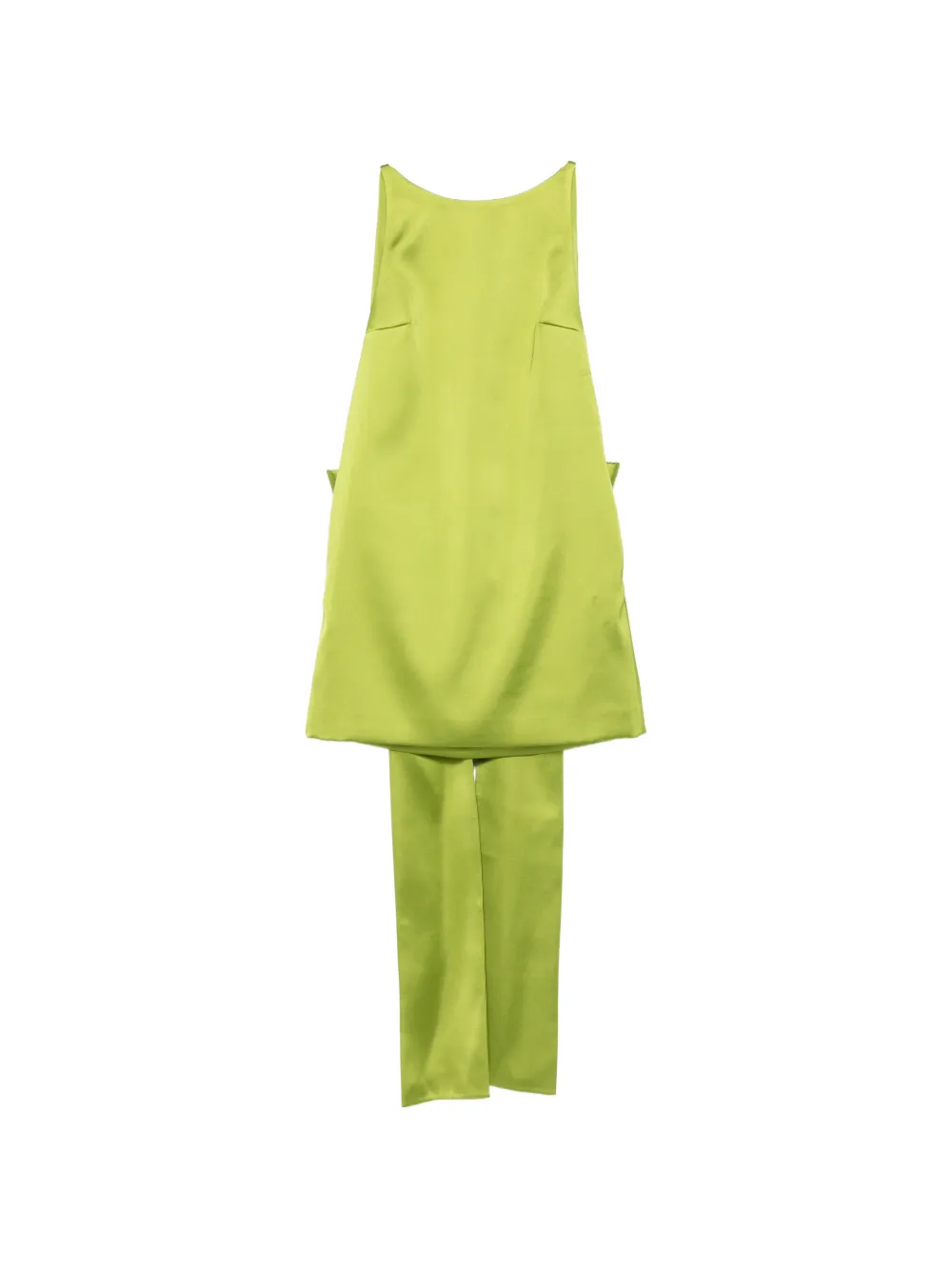 Self-Portrait oversized-bow mini dress Groen