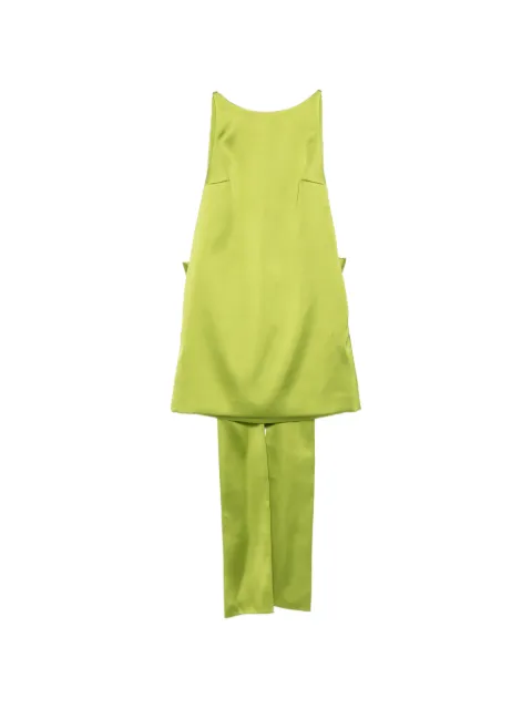 Self-Portrait oversized-bow mini dress