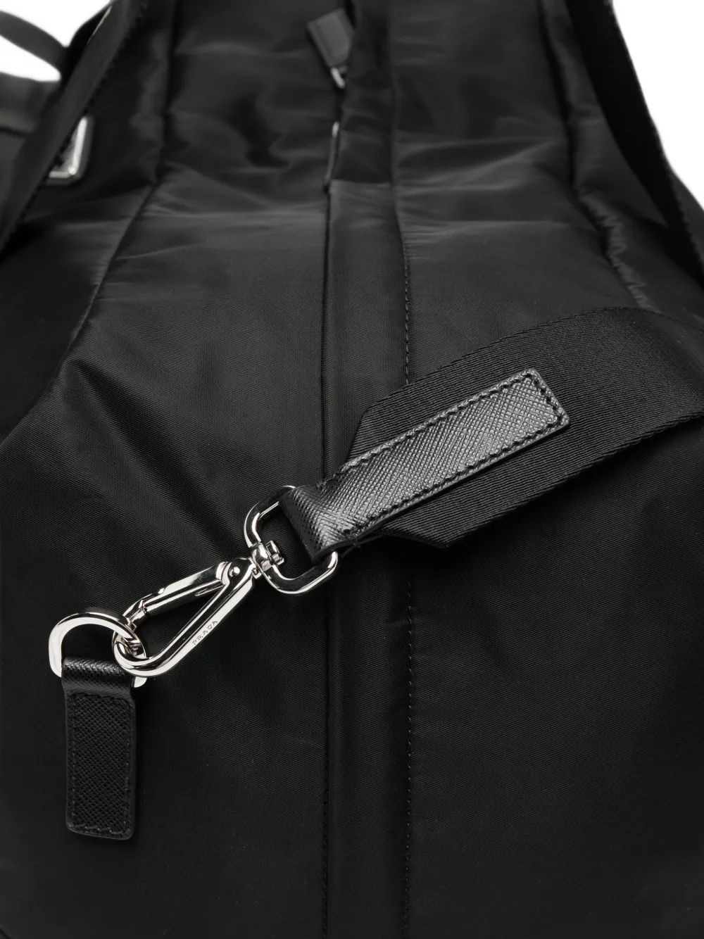 Prada Re-Nylon reistas met logoplakkaat Zwart
