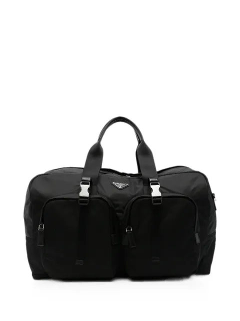 Prada Re-Nylon logo-plaque holdall