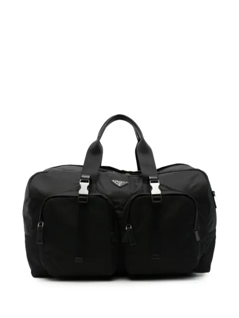 Prada Re-Nylon logo-plaque holdall
