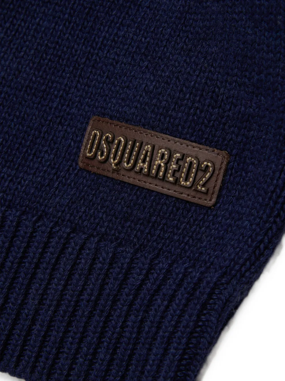 DSQUARED2 KIDS Gebreide trui verfraaid met jacquard Blauw