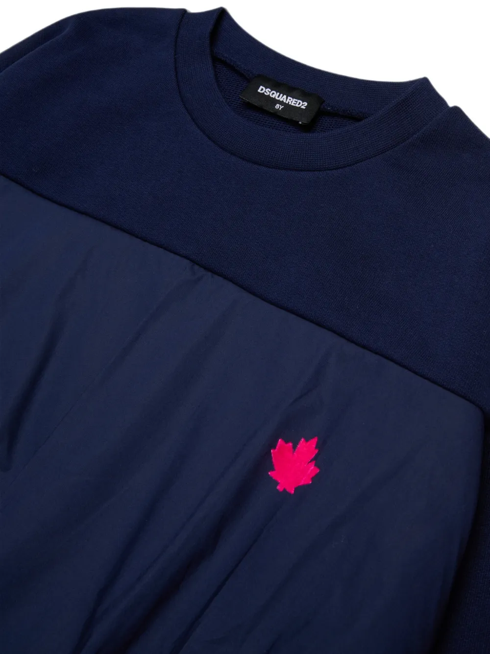 DSQUARED2 KIDS Trui met geborduurd logo en vlakken Blauw