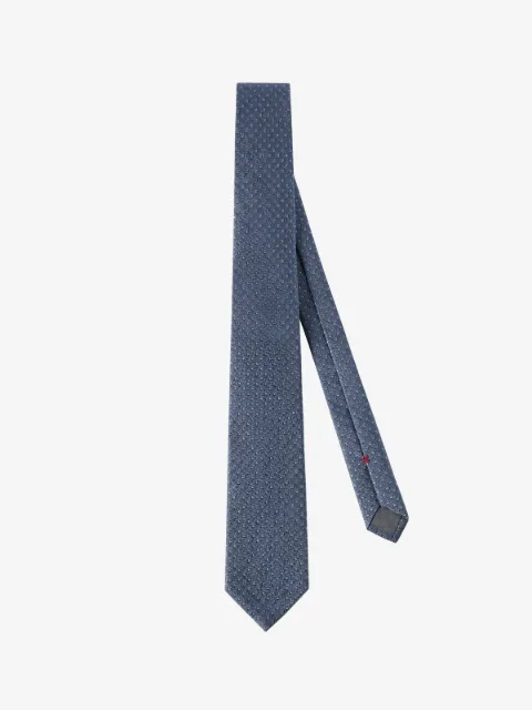Brunello Cucinelli geometric-pattern silk tie