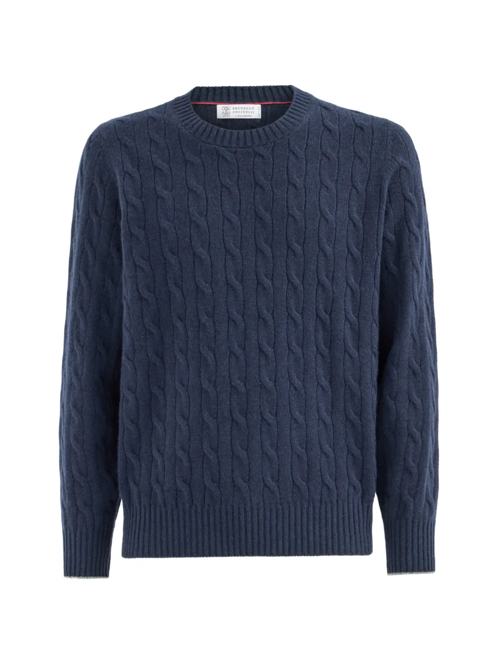 Brunello Cucinelli cable-knit cashmere sweater - Blue