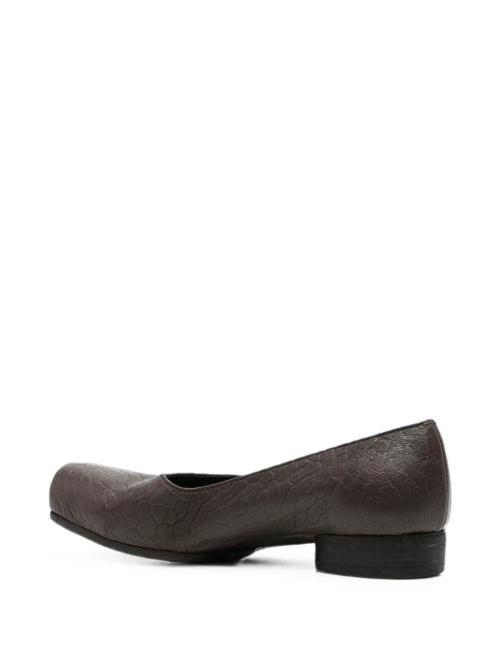Uma Wang crinkled-effect square-toe pumps Bruin