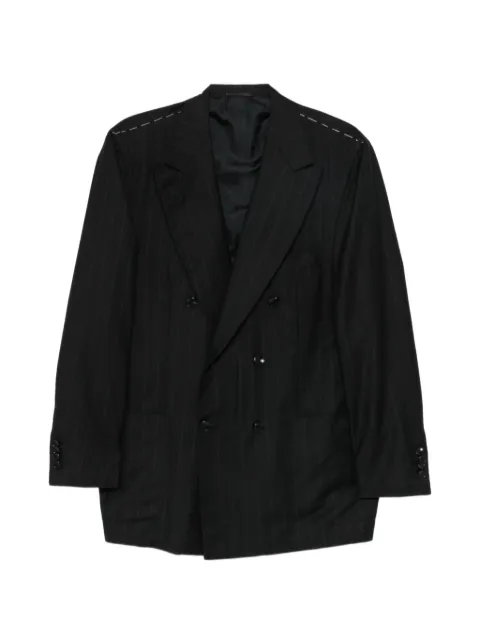 Kiton pinstripe double-breasted suit