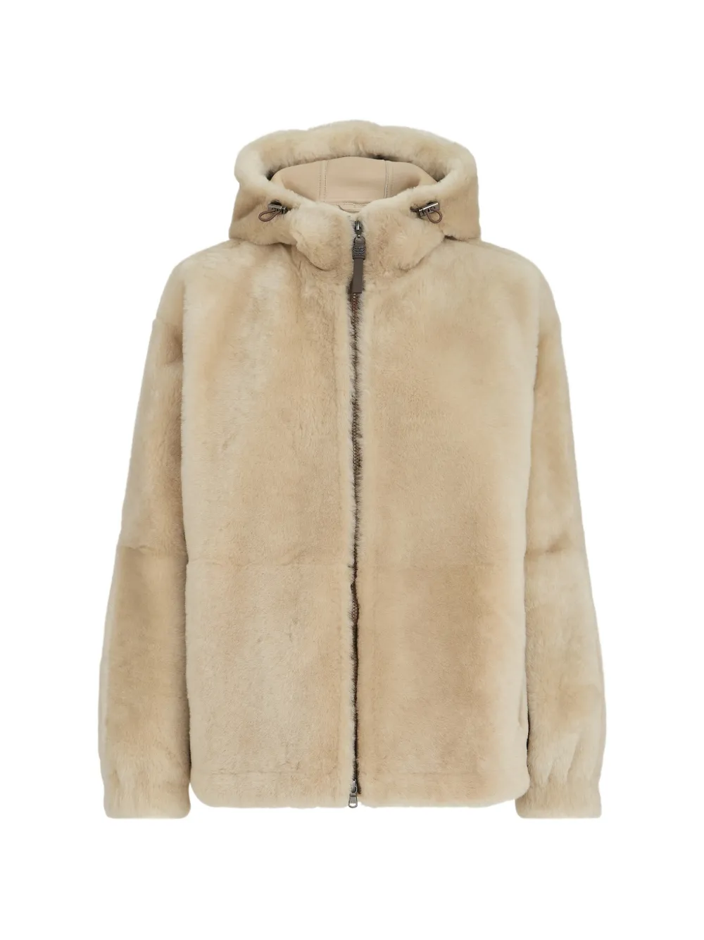 BRUNELLO CUCINELLI 셔링 후드 아우터 자켓