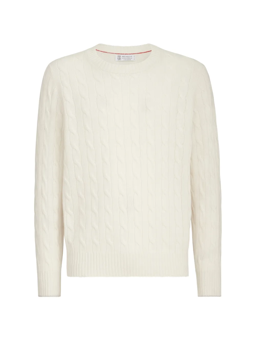 Brunello Cucinelli cable-knit cashmere sweater - Bianco