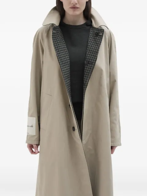 Phisique Du Role houndstooth-pattern reversible coat