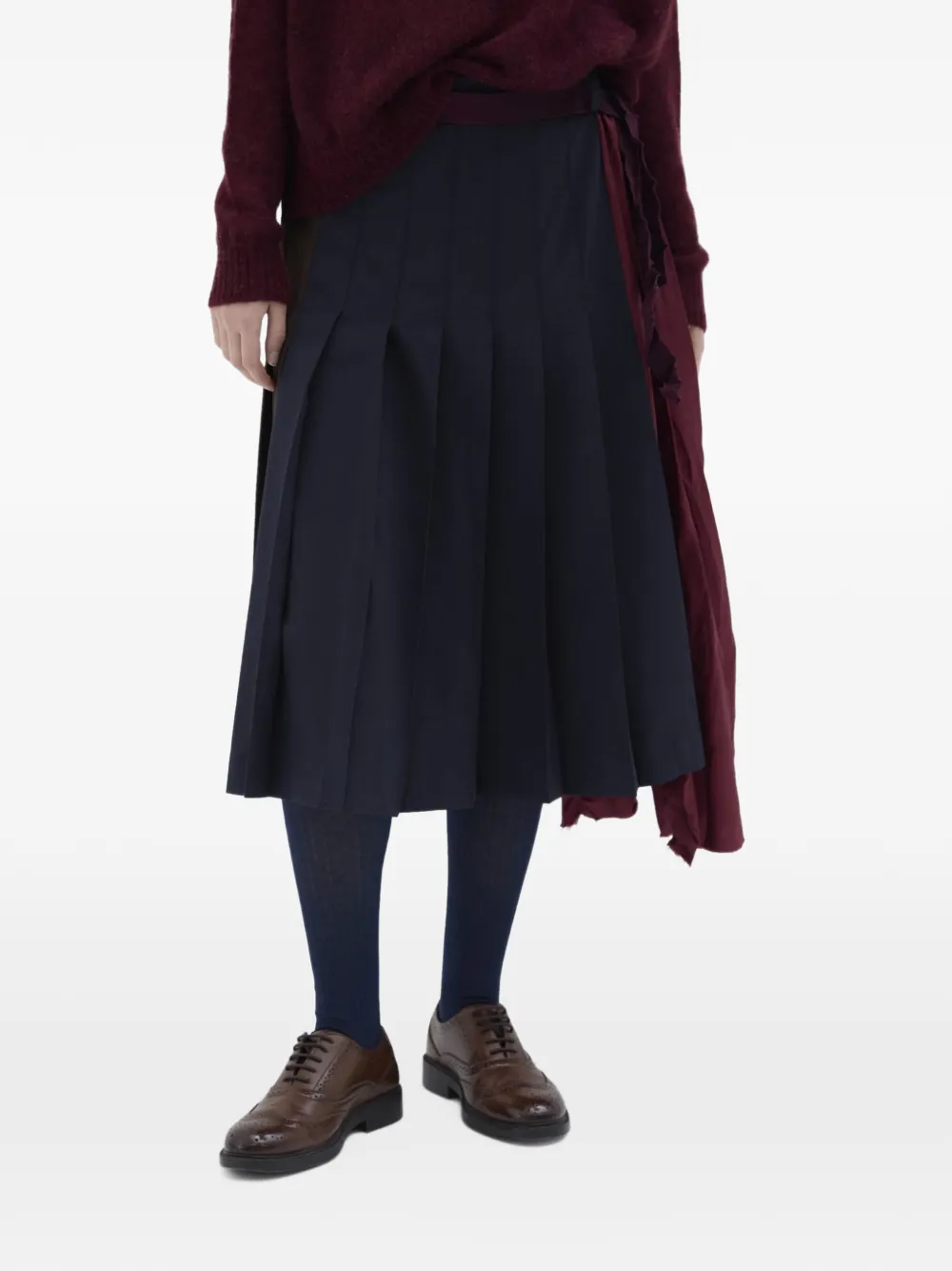 Phisique Du Role pleated midi skirt - Blau