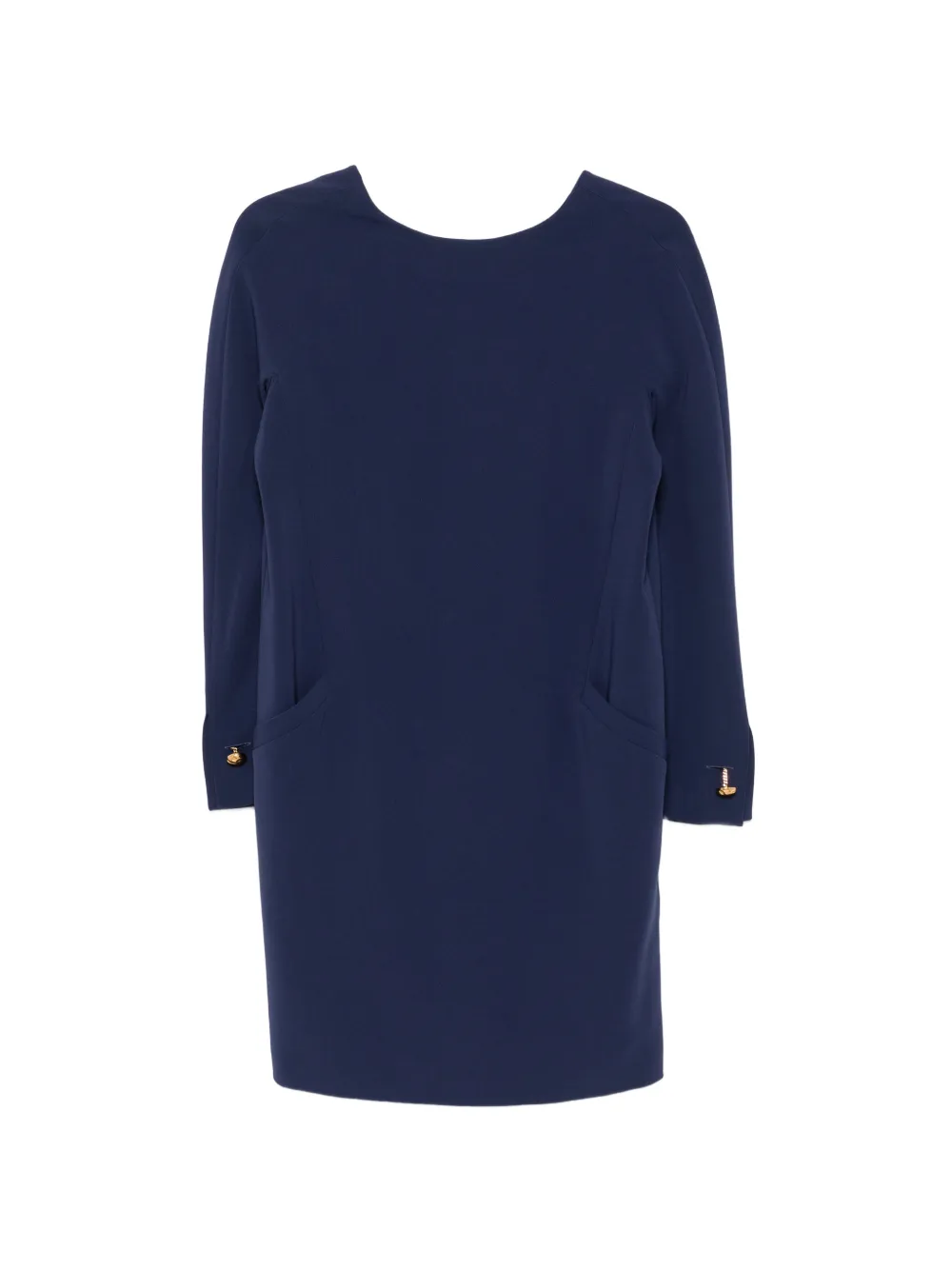 Max Mara button-cuff mini dress Blauw
