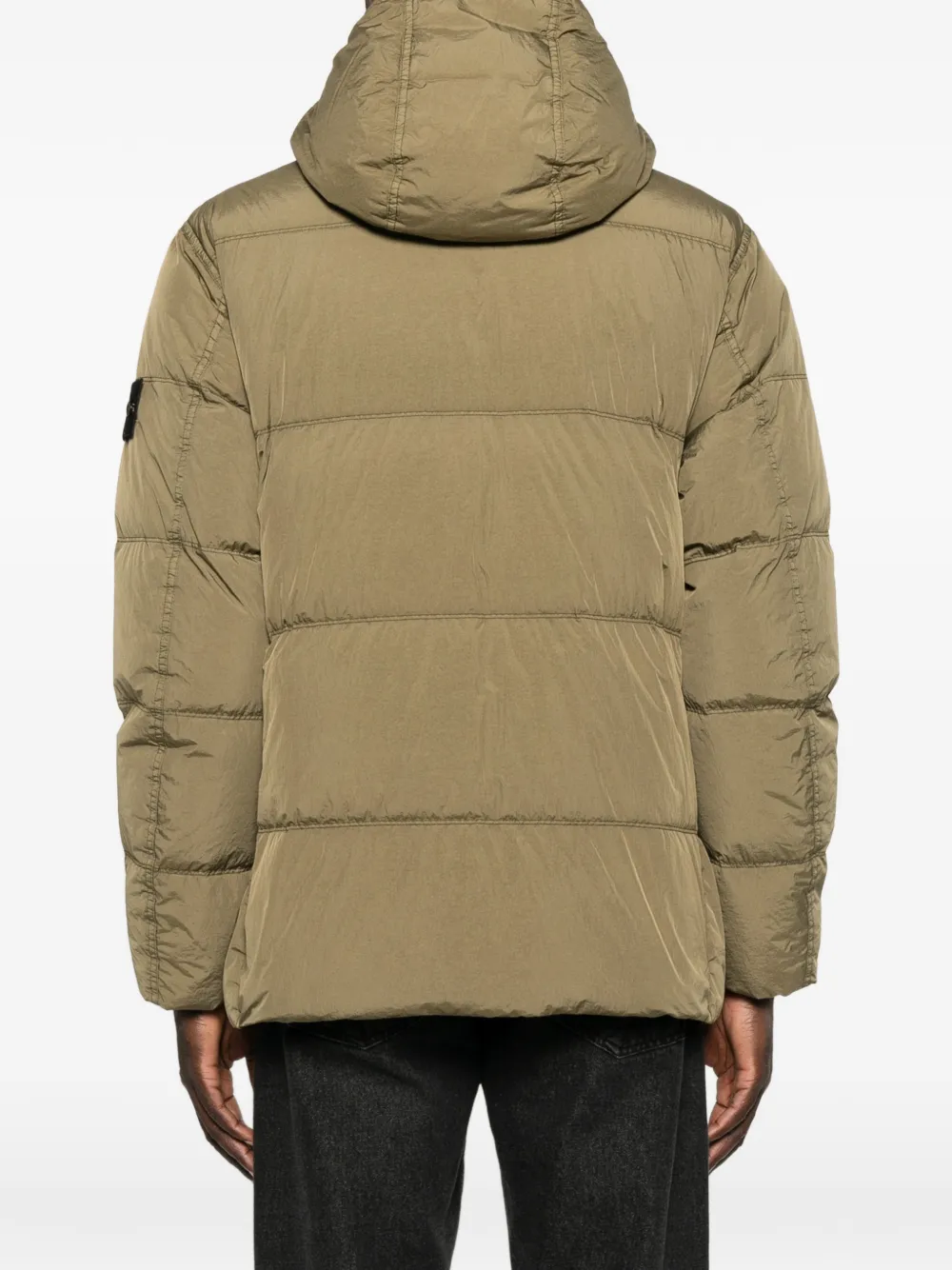 Stone Island Gewatteerd jack met capuchon Groen