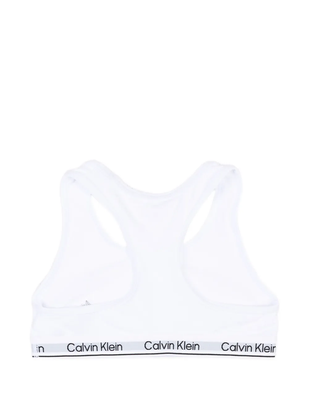 Calvin Klein Kids Twee racerback bralettes met logoband Zwart