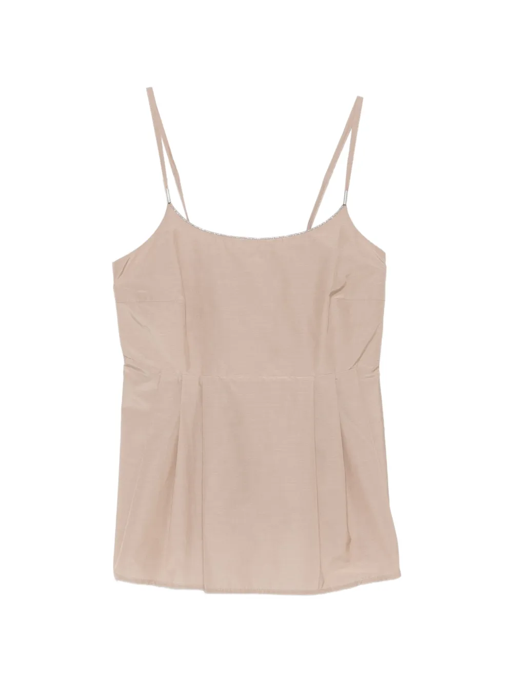 Peserico pleated top - Toni neutri