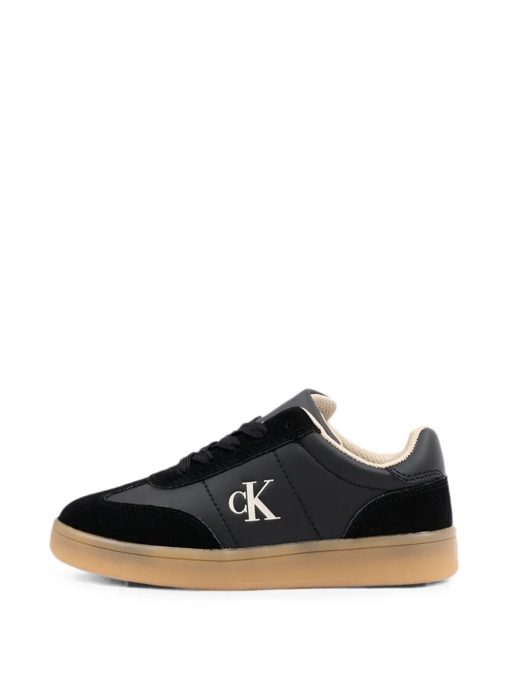 Calvin Klein Kids logo-print panelled sneakers Zwart
